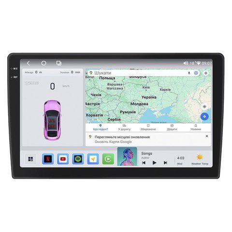 Автомобільна мультимедійна система 2 din W-09 4/64 QLED CarPlay 4G Wi-Fi GPS 360 Prime 8307-77226 фото