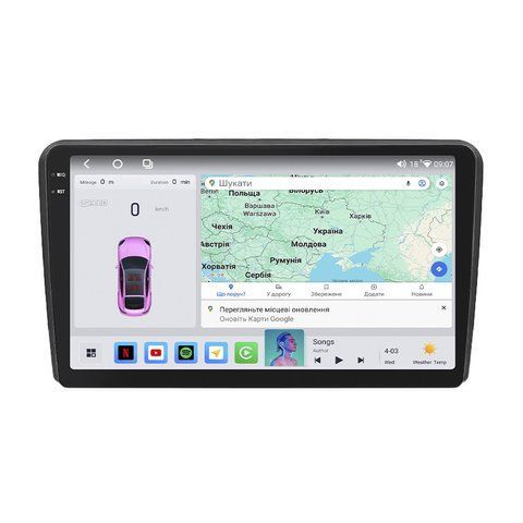Автомобільна мультимедійна система Audi A3 II (8P) 2003-2005 9" 4/64 QLED CarPlay 4G Wi-Fi GPS 360 Prime 9358-77231 фото